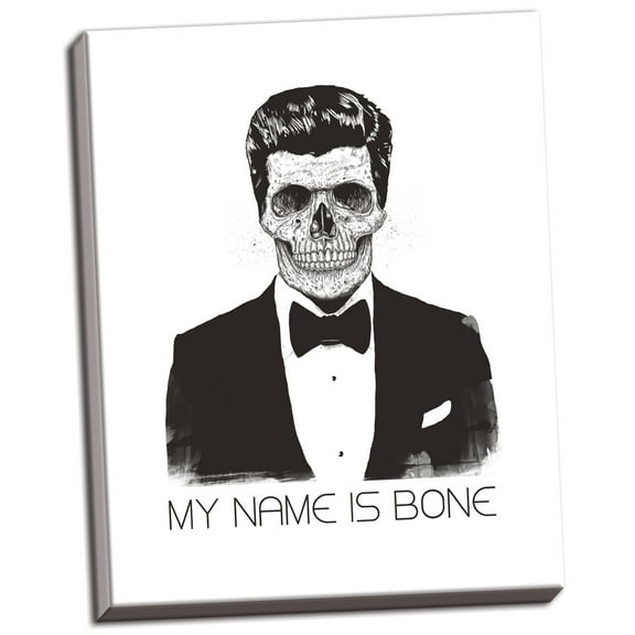 Gango Home Decor Vertical My Name is Bone by Balazs Solti (Ready to Hang); One 11x14in Hand-Stretched Canvas