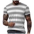 thumbnail image 3 of Ierhent Mens Workout Shirts Mens T Shirt Ultra Plain Tshirts for Men Cooling Crew Neck Casual Basic Tee Shirt Undershirt (Light Gray,XL), 3 of 6