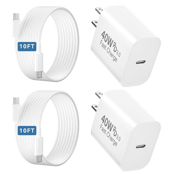 Cargador Rápido USB C Auorld 40W para iPhone 17 Pro Max con Cable