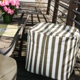 thumbnail image 2 of Jaxx Luckyie Pouf Ottoman de Patio Extérieur, Rayé Taupe, 2 of 3