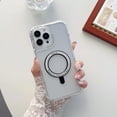 thumbnail image 1 of Pour iPhone 14 Pro Max 6,7 Pouces Étui Mince Transparent Compatible avec MagSafe Anti-Jaunissement Antichoc Anti-Rayures, Rouge, 1 of 5