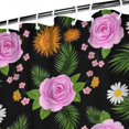 thumbnail image 3 of Pioneer Flower Floral Print Pattern Shower Curtain 84"x72", Bathroom Decorative Shower Curtain Set with 12 Hooks, Waterproof Washable, 3 of 6