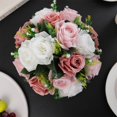 thumbnail image 2 of Artificial Silk Rose Ball – Romantic Wedding Centerpiece & Home Table Decoration, Realistic Simulation Flower Arrangement, 2 of 5