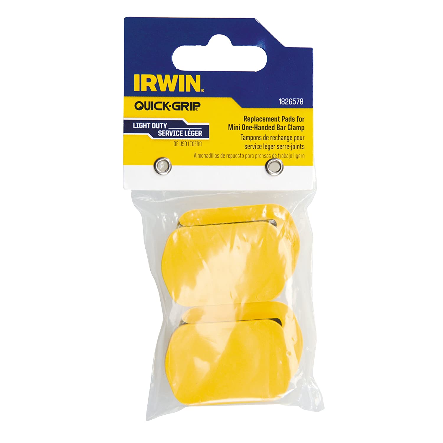 IRWIN Tools QUICKGRIP Replacement Pads for OneHanded Mini Clamps, 4