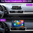 thumbnail image 3 of Guwzn Car Stereo Radio for Mazda 3 Axela 2014-2019 9" Touchscreen 2+32G Vehicle GPS Navigation Wireless CarPlay Android Auto, 3 of 13