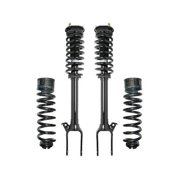Front and Rear Air Spring to Coil Spring Conversion Kit - Compatible with 2007 - 2009 Mercedes-Benz GL320 2008