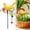 A, variant on 1 Pack Decorative Garden Stakes - 14.2" Metal Flowers for Outside & Metal Yard Art Outdoor and Garden, Rust-Resistant Shaking-Head Bird Lawn Ornaments for Patio - Gift for Gardeners