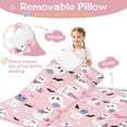 thumbnail image 3 of Cute Halloween Ghosts Pattern Toddler Nap Mats for Kids Preschool,51"x22" Sleeping Mat Bag or Kids,Toddler Sleeping Bag,Toddler Nap Mat or Daycare, 3 of 6