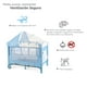 thumbnail image 4 of Cuna Corral Plegable con Cambiador y Dos Niveles D´Bebe - Azul, 4 of 7