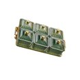 thumbnail image 1 of Divided Serving Dishes Relish Tray Appetizer Condiment Server Serving Bowl Snacks Dessert for Home Green, 1 of 9