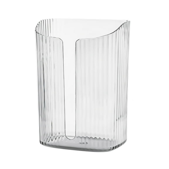 geerera Clear Refillable Wipes Dispenser - Wall Mounted Tissue Box Holder for Bathroom & Kitchen, Multi-Purpose Flushable Wipe Container for Home Use