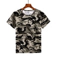 thumbnail image 3 of Bjutir Mens Tshirts Camo Sports Fitness Short Sleeve Camo Crewneck Vintage Shirt Shirts Grey, 3 of 3