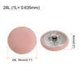 thumbnail image 2 of Unique Bargains 10pcs 28L Fabric Cloth Covered Button 18mm Round Metal Shank Sewing Buttons for Suits Dress Blouses, Pink, 2 of 5