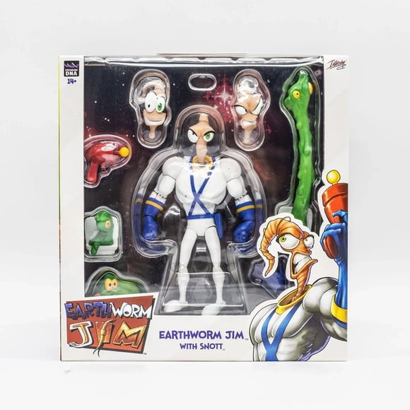 In Stock Pdna 1/12 Earthworm Jim Action Figure Psy-Crow Snot Worm Body Jim Heads Bob The Killer Figures Model Toy Collection