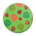 thumbnail image 1 of Lots of Ladybugs and Leaves Pattern Pinback Button Pin, 1 of 4
