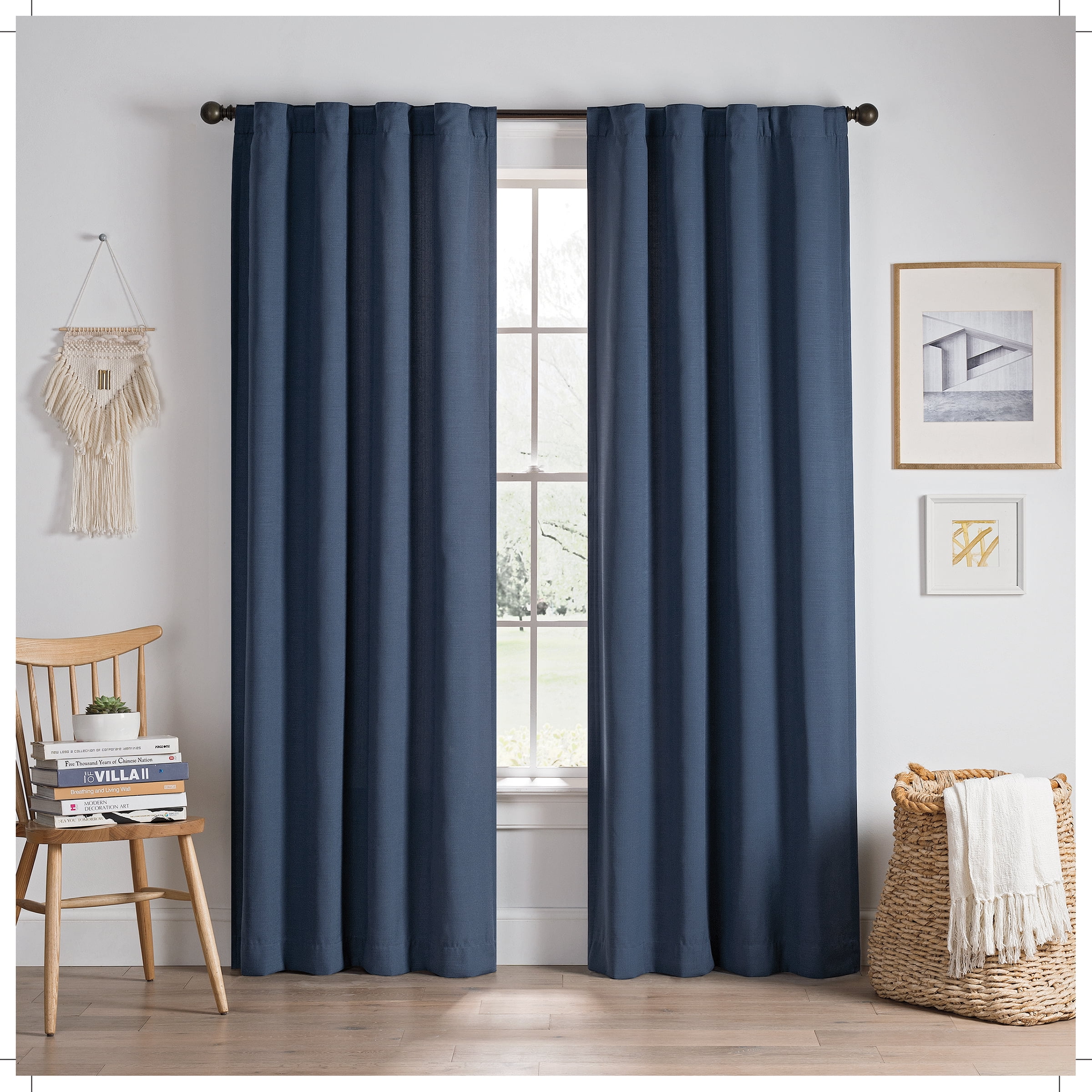 Eclipse Edisto Solid Thermalayer Blackout Window Curtain Panel ...
