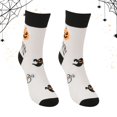 thumbnail image 2 of Yuanlong Women's Halloween Crew Socks Graphic Print Socks Soft Personality Festival Party Wear Hosiery, 2 of 4