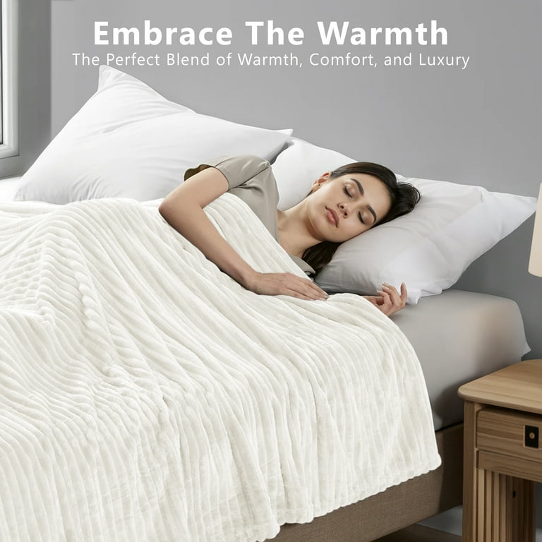 Lux Decor King Size Blankets for Bed, Ultra Soft Lightweight