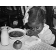 thumbnail image 2 of African American School Girl Saying Grace. Her Meal Was Subsidized By The Surplus Commodities History, 2 of 2