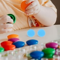 OUNONA EVA Foam Football for Decoration Safe and Colorful Sky-blue Balls Set of 12 Lightweight Portable