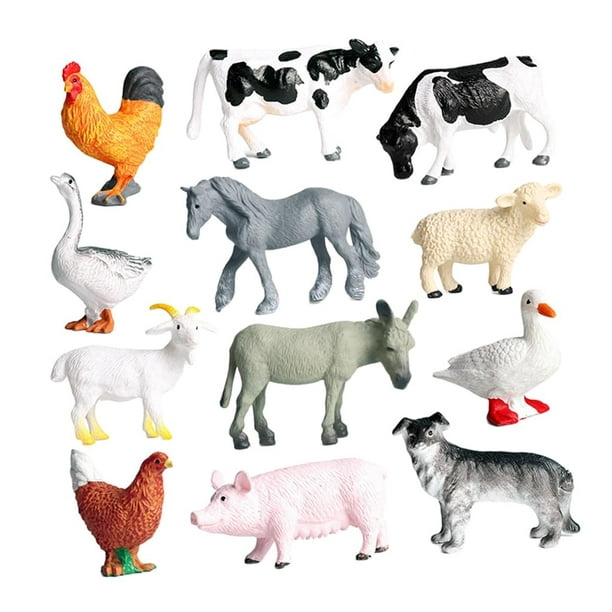 Mini Figurines D'animaux De Ferme, Détails Fins, Modèles D'animaux