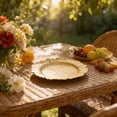 thumbnail image 2 of CMrtew Reef Charger Plates Bulk, 5 Inch Plastic Floral Charger Plates, Round Plate Chargers for Dinner Wedding Party Event Table Setting Decoration, 2 of 6