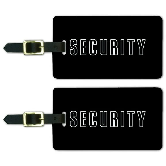 Security Luggage ID Tags Suitcase Carry-On Cards - Set of 2