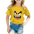thumbnail image 2 of Unisex Kids Short Sleeve T-Shirts Summer Funny Cartoon Graphic Tops Round Neck Tees for Boys Girls, 2 of 6