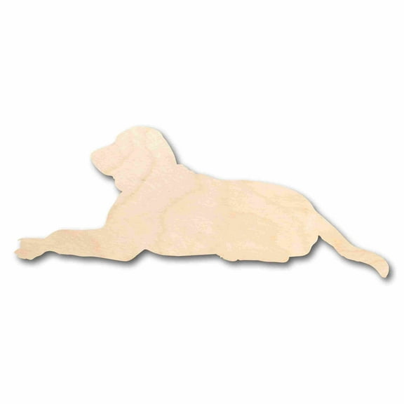 Unfinished Wood Dog Silhouette - Craft- up to 46" DIY 5" / 1/4"