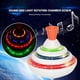 thumbnail image 3 of Vogacara Trompos clásicos Juguete Luz LED Música Gyro Juguete Mano Empuje hacia abajo Top LED Flash Gyro Niños Niño Juguetes Videojuegos portátiles, 3 of 6