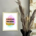 thumbnail image 2 of Designs ByLITA A Disciplined Mind Brings Happiness, 11 x 14 Wooden Framed Wall Art Print | Buddhist Quotes Motivational Decor, 2 of 7