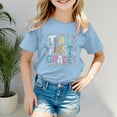 thumbnail image 2 of Godom Toddler Girl Clothes Short Sleeve Crewneck Tees Summer Tops, 2 of 4