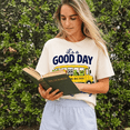 thumbnail image 4 of Godmerch Good Day for Learning First Day of School Teacher Shirt for Women Back to School Cute School Bus Graphic Tee Gift Gift, 4 of 7
