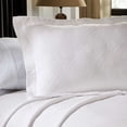 thumbnail image 4 of Geometric Fret Cotton Jacquard Matelasse Scalloped Bedspread Set , Twin, White by Blue Nile Mills, 4 of 6