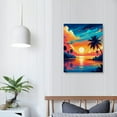 thumbnail image 4 of EastSmooth  Abstract beach canvas wall art Landscape Art Canvas Wall Art, Beach Decor Canvas Wall Art, Sunset On Ocean, ocean beach picture, nature landscape, 4 of 5