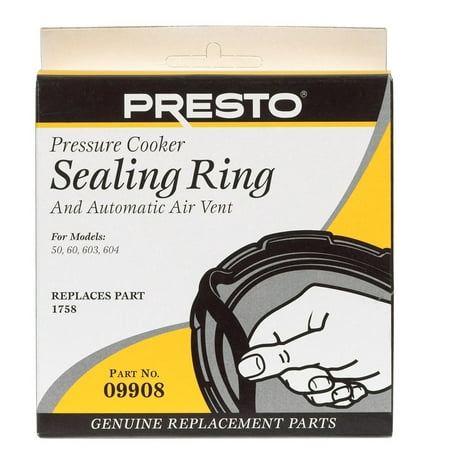 Presto 2 to 4 Qt. Pressure Cooker or Canner Gasket 09908