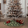 thumbnail image 4 of Defioc Camouflage Dinosaur for Christmas Tree Skirt Snowman Xmas Tree Skirt Farmhouse Christmas Decorations Tree Mat for Holiday Party Decor-30", 4 of 6