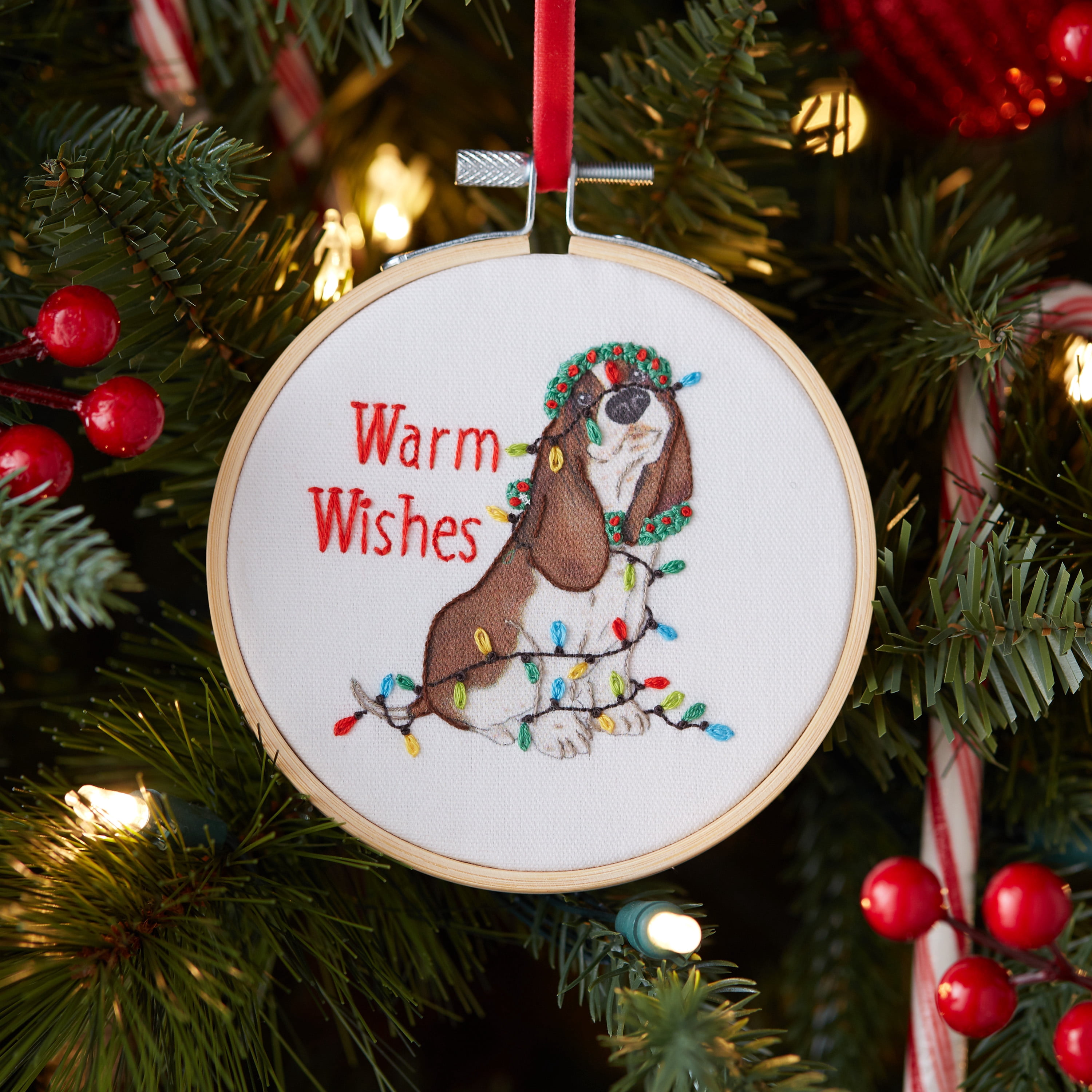 The Pioneer Woman Charlie with Lights Embroidery Ornament Kit