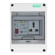 thumbnail image 1 of Risegun Caja De Protección De Distribución, Caja Eléctrica con Disyuntor con 250 VCA 10‑16A Enchufe De 3 Orificios MCB RCBO Disyuntor IP65 Caja De Distribución De Montaje En Superficie Impermeable, 1 of 7