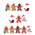 thumbnail image 3 of Decoración navideña colgante, decoración del de Navidad, diseño de escena, regalo de Navidad para decoraciones de guirnaldas, suministros para 12 piezas de hombre de jengibre, 3 of 10
