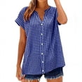 thumbnail image 3 of Avtoify Women's Solid Color V-Neck Patchwork Sequin Batwing Sleeve Short Sleeve Shirt Top Women's Top, 3 of 9