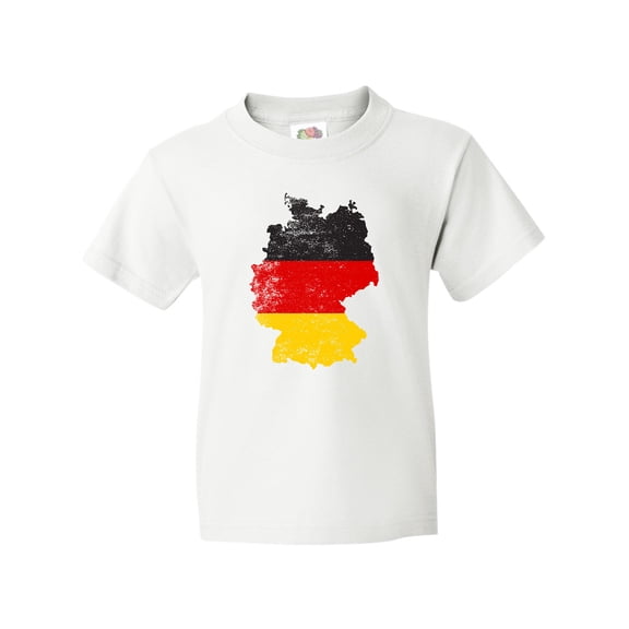 Inktastic German Map Flag Youth T-Shirt