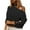 Black, variant on Timegard Tops for Women Cold Shoulder Long Sleeve Turtleneck Blouse Fall Work Dressy Casual Tunic Tops