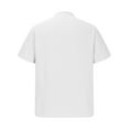 thumbnail image 4 of Up to 65% off Men T Shirts Large, Men's Solid Color Fallow Button V-Neck Sports Short SleeveShirt, 4 of 5