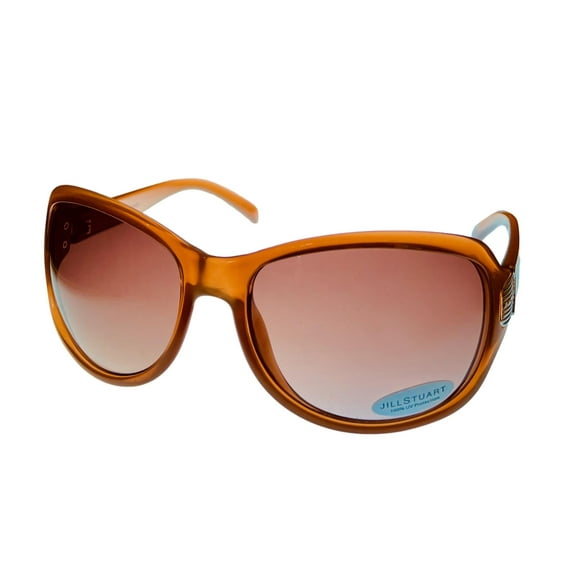 Jill Stuart Womens Sunglass 1022 2 Caramel Plastic Rectangle, Gradient Lens
