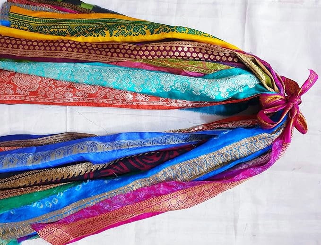 Vintage Sari Trim Lace Lot Ribbon Border 25 Pcs 1 Yard (36 inches) Each Total 25 Yards DS352