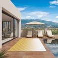 thumbnail image 3 of Morocco Yellow Outdoor Rug for Patio/Deck/Porch, Non-Slip Large Area Rug 5 x 7 Ft, Geometric Abstract Plaid Gradient Indoor Outdoor Rugs Washable Area Rugs, Reversible Camping Rug Carpet Runner, 3 of 8
