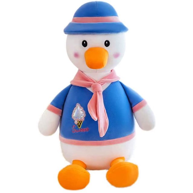 Divertida almohada de pato de peluche, juguete de peluche ultrasuave, almohada de pato de peluche para niños, juguete de muñeca de peluche para niños, regalo de cumpleaños, decoración de la habitació TUNC Sencillez