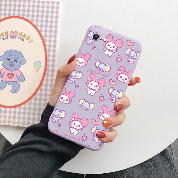 Sanrio My Melody Kuromi Silicone Case For iPhone 7 8 Plus SE 2022 2020 Mini Cases For iPhone 7 8 7Plus 8Plus SE3 SE 2020 Fundas xuanjing unisex