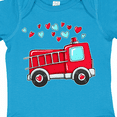 thumbnail image 4 of Inktastic Valentine Fire Truck with Hearts Boys or Girls Baby Bodysuit, 4 of 5